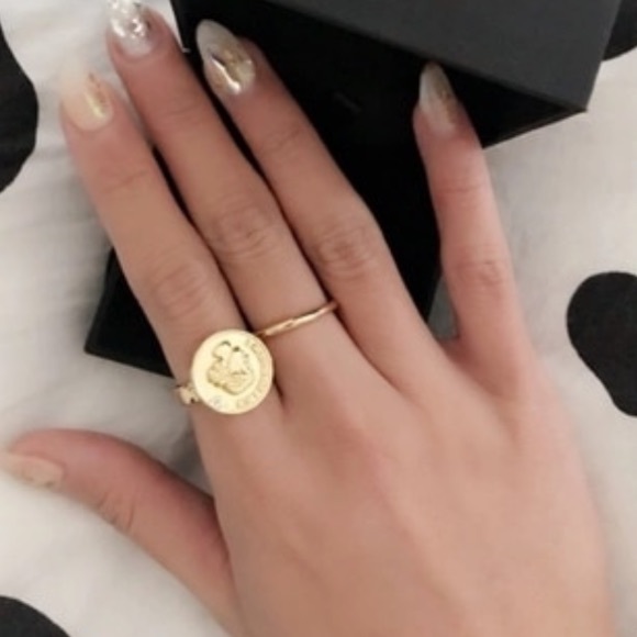 Gold Coin Ring | 14K Gold Filled - Picture 2 of 5